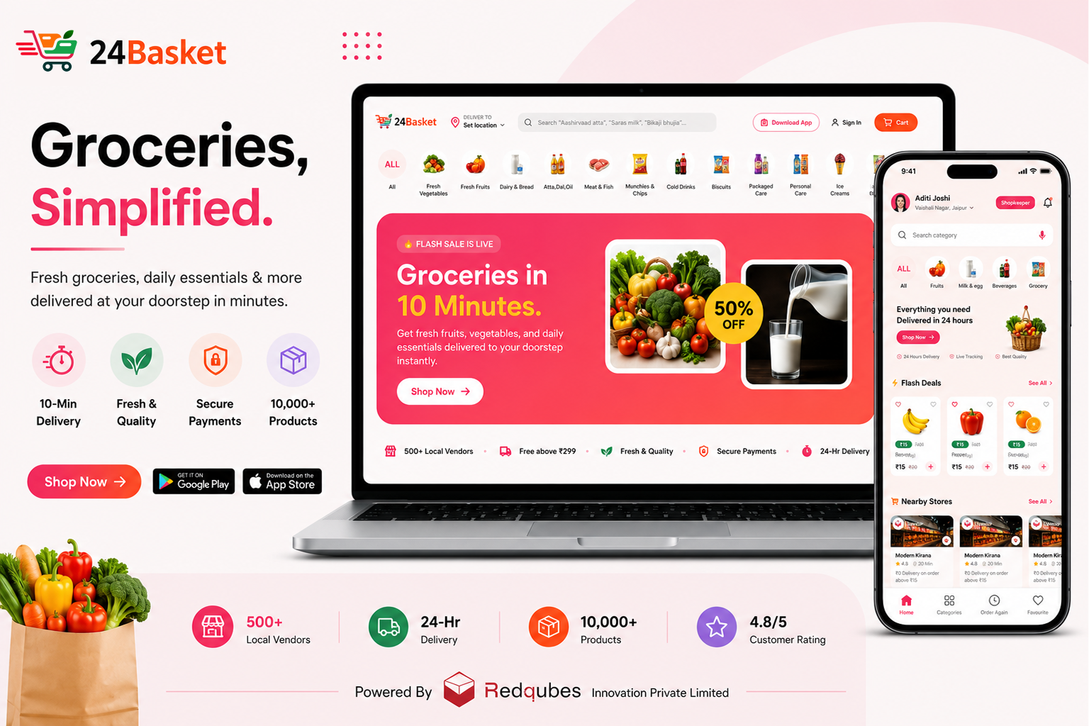 24Basket — Smart Grocery Platform