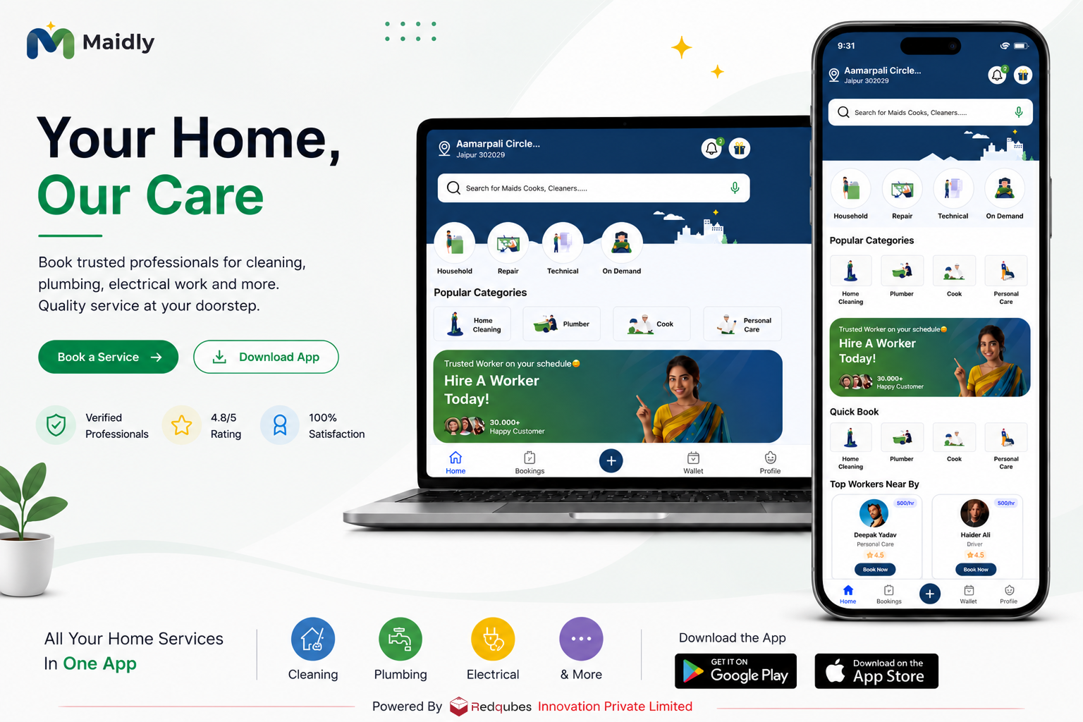 Maidly - Reliable Home Services